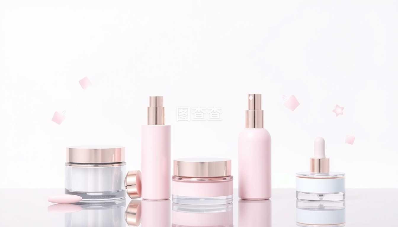 為廣告或雜志背景設計化妝品產品模板.3d寫實矢量圖示.eps10.為廣告或雜志背景設計化妝品產品模板.3d寫實矢量圖示